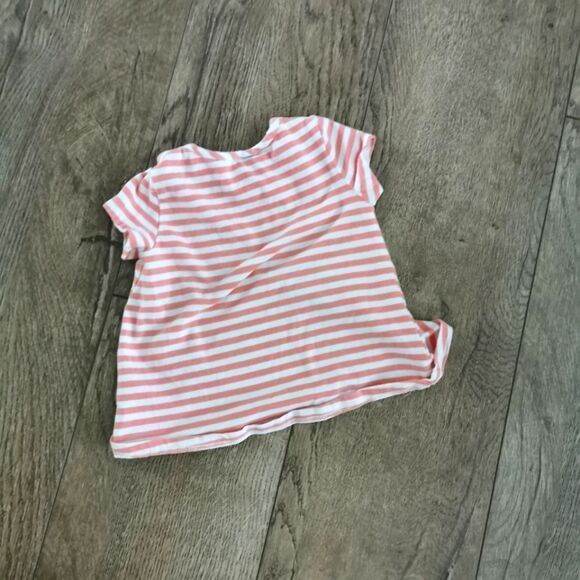 3/$15 Tahari Baby Girl striped shirt sleeve top - Picture 3 of 4